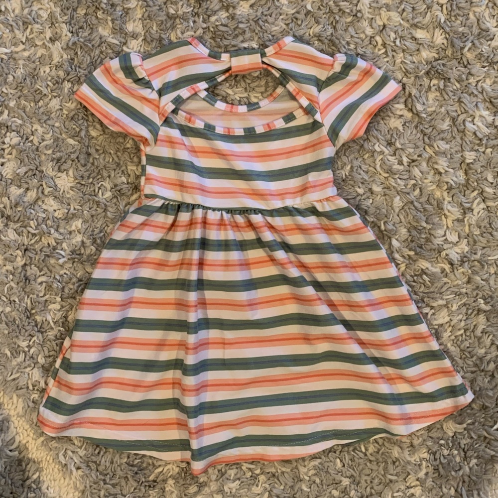 6-9month short sleeve striped dress
